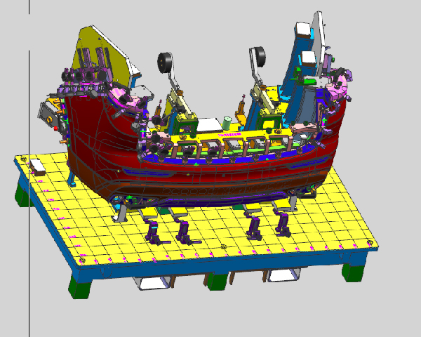 汽车保险杠检具